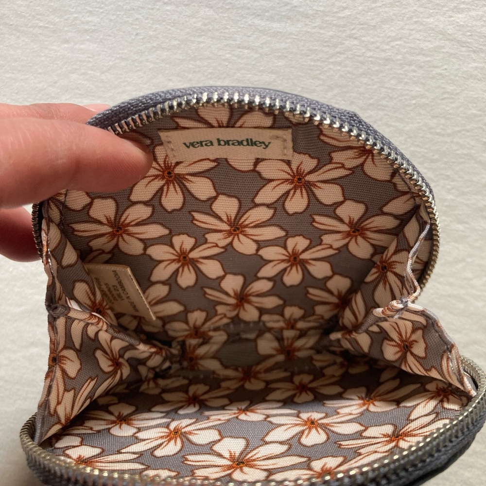 Vera Bradley Faux Leather Flower Coin Purse - Picture 4 of 10